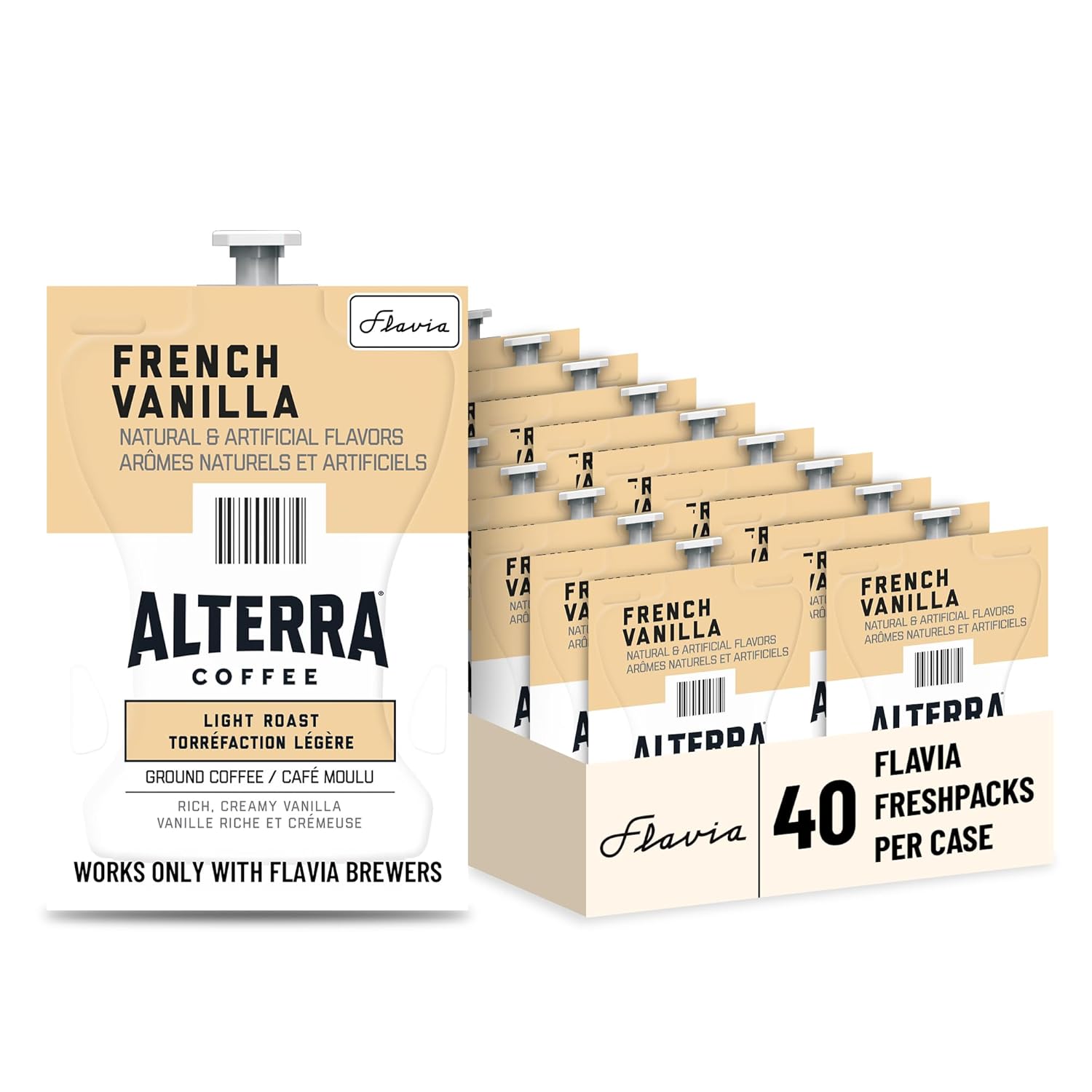 Flavia Alterra French Vanilla Coffee Freshpacks for Brewers