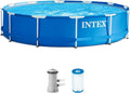 INTEX 28211EH Metal Frame Above Ground Pool 12ft x 30in - Quick Setup
