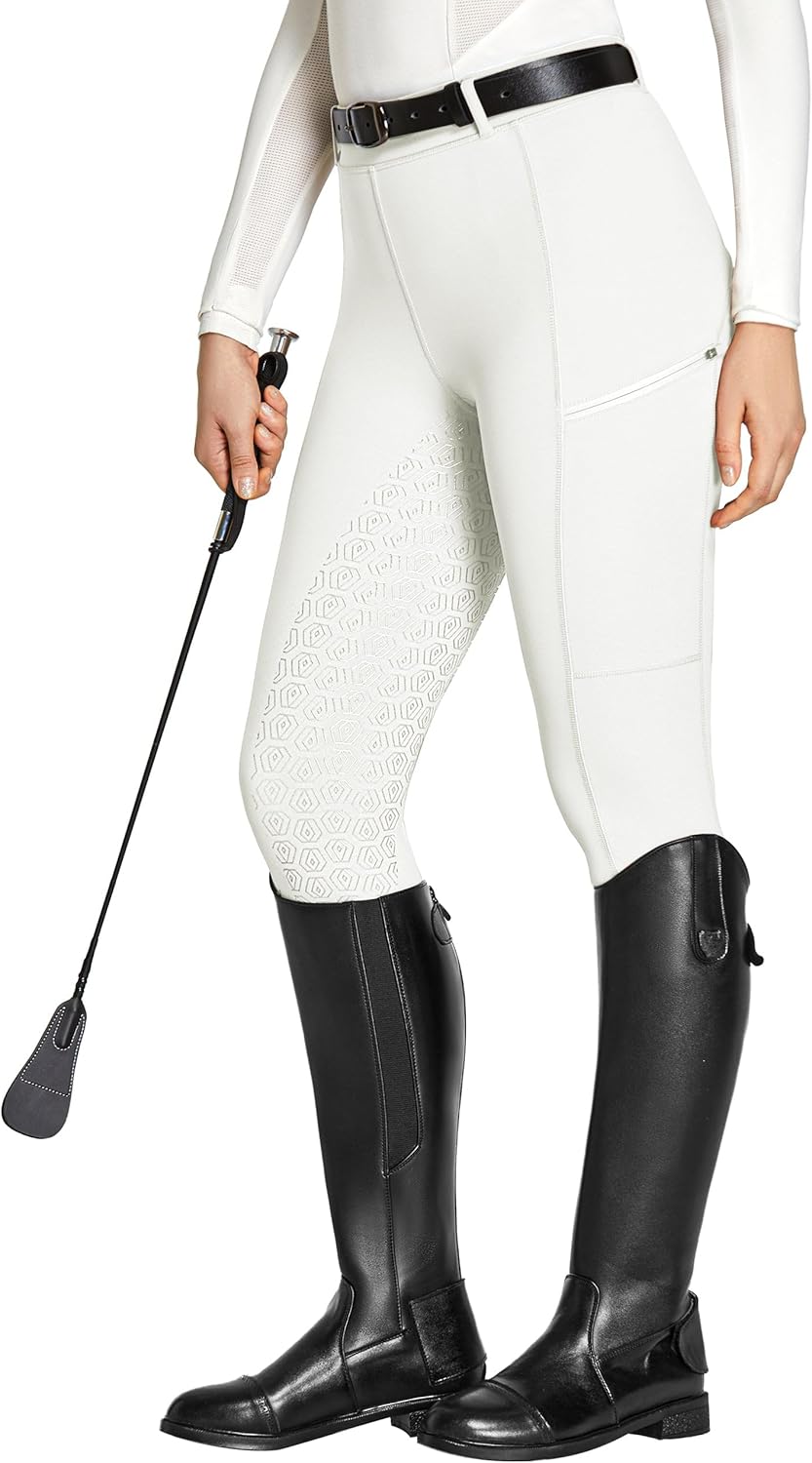 FitsT4 Sports Women's Full Seat Riding Tights for Equestrian Use