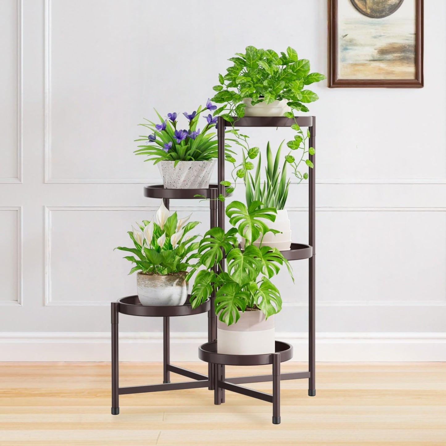 5 Tier Large Plant Stand Indoor for Multiple Plants Display