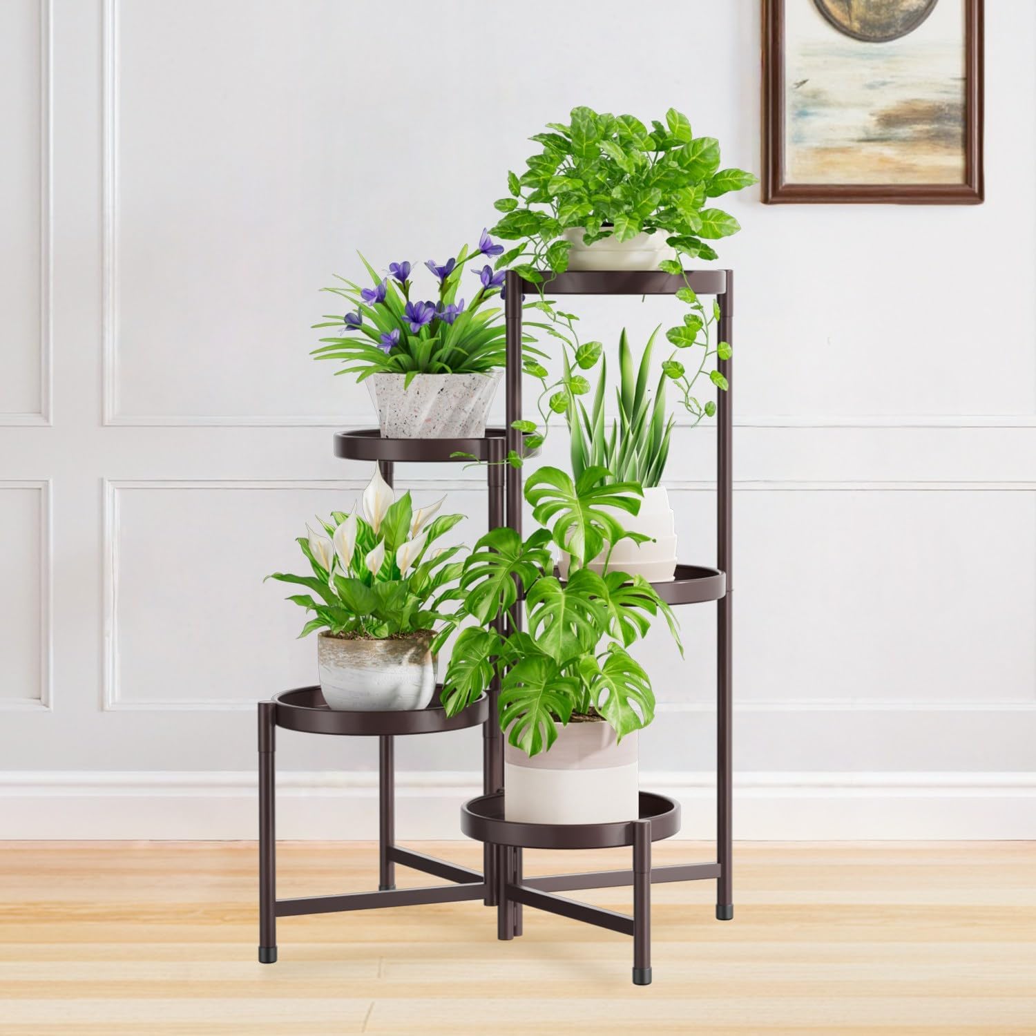 5 Tier Large Plant Stand Indoor for Multiple Plants Display