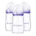 Lansinoh Anti-Colic Baby Bottles Set - 3 Medium Flow Nipples