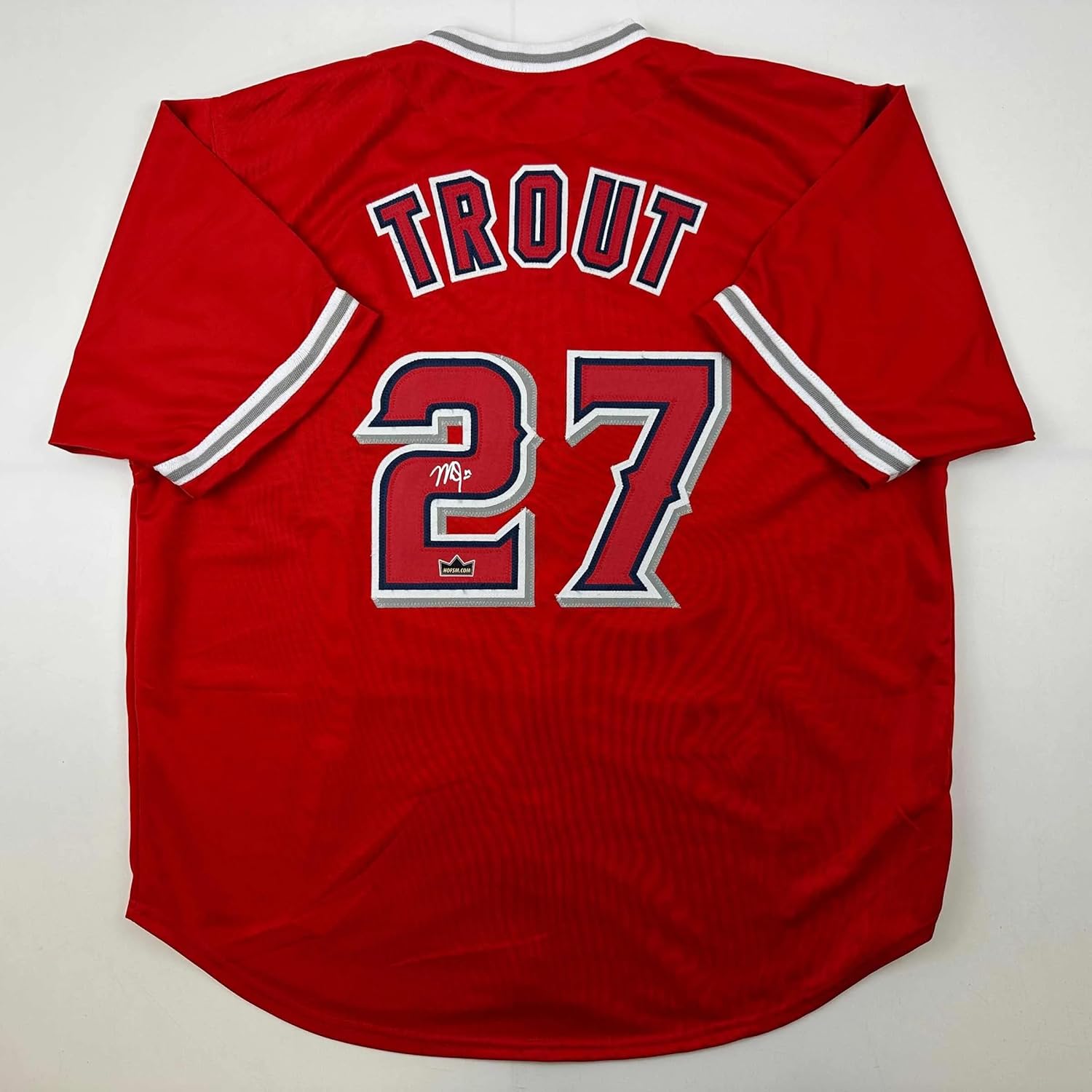 Facsimile Autographed Mike Trout Jersey for Sports Fans XL
