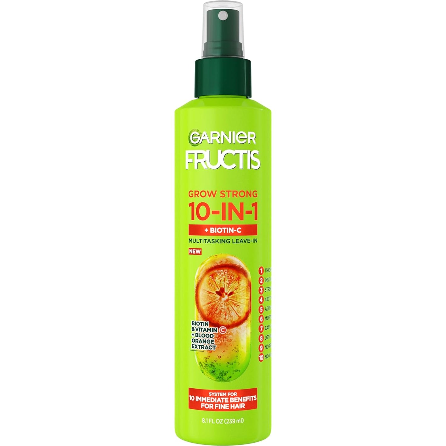 Garnier Fructis Grow Strong Spray - 10-in-1 Thickening Power!