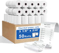 Razuvo 3 1/8 X 230 Thermal Receipt Paper Rolls - 50 Rolls