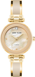 Anne Klein Women's Genuine Diamond Dial Bangle Watch - Classic Gold