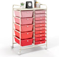 GOFLAME 15-Drawer Rolling Storage Cart for Home and Office
