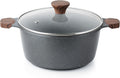 SENSARTE Nonstick Stock Pot with Lid 4.5 Quart - Lightweight
