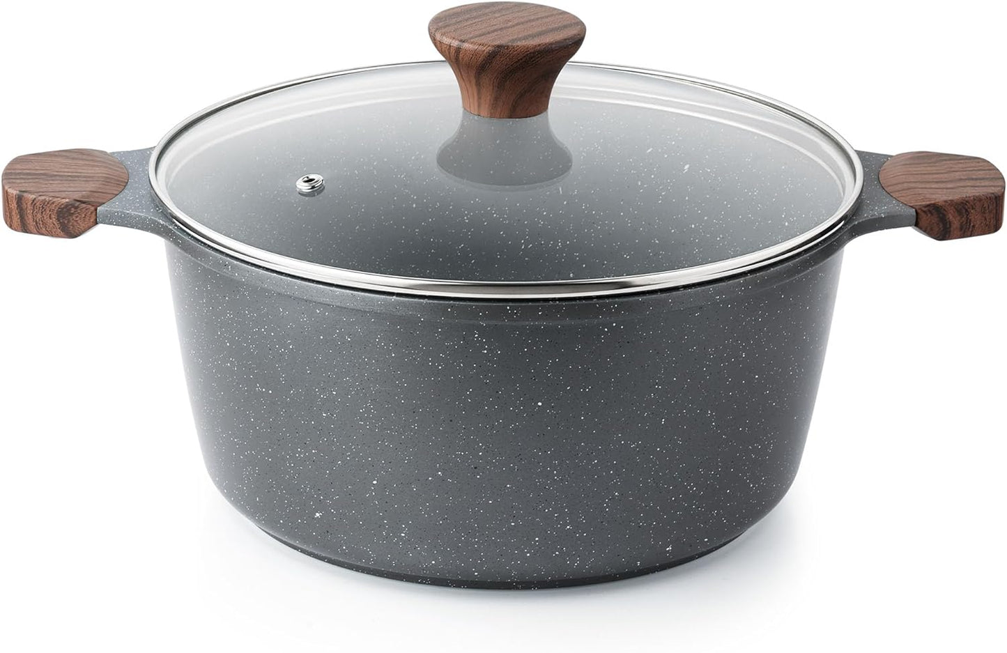 SENSARTE Nonstick Stock Pot with Lid for Healthy Cooking