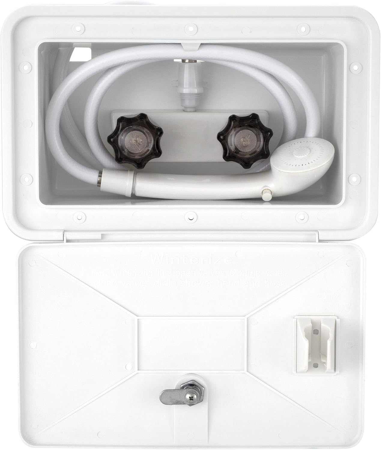 RecPro RV Exterior Shower Box Kit for Convenient Outdoor Use