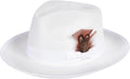 FADACHY Fedora Hat Wide Brim Felt Trilby - Classic Timeless Style