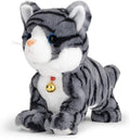 Interactive Robot Kitten Plush Toy - LED Eyes, Sound & Motion