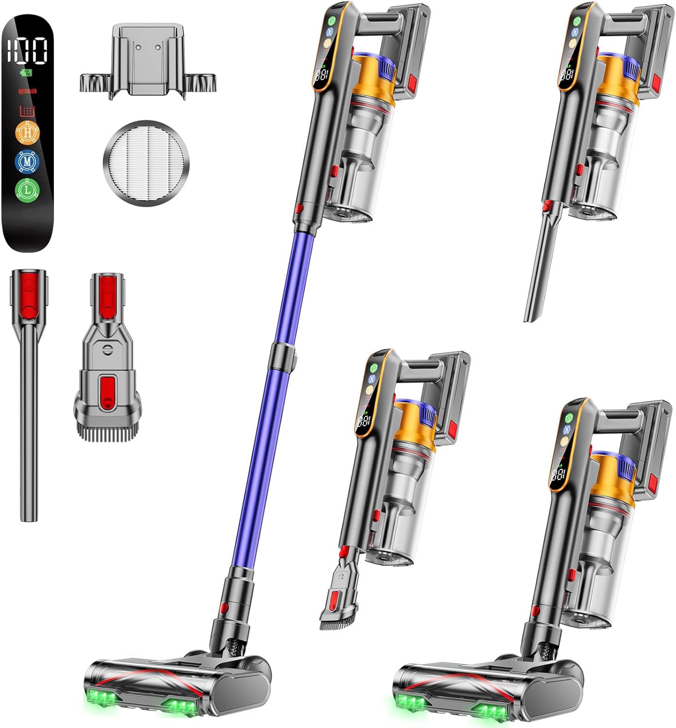 Cordless Vacuum Cleaner with 650W Power for Deep Cleaning