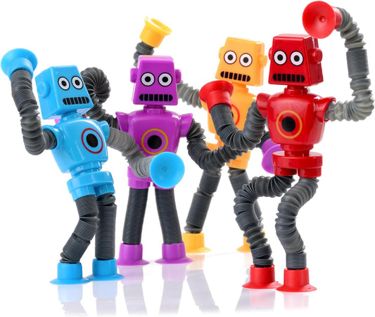 NUTTY TOYS Sensory Robot Fidget Tubes - Best Travel & Gift Idea!