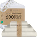 Threadmill California King Sheet Set | 600 TC Sateen - Cooling Taupe