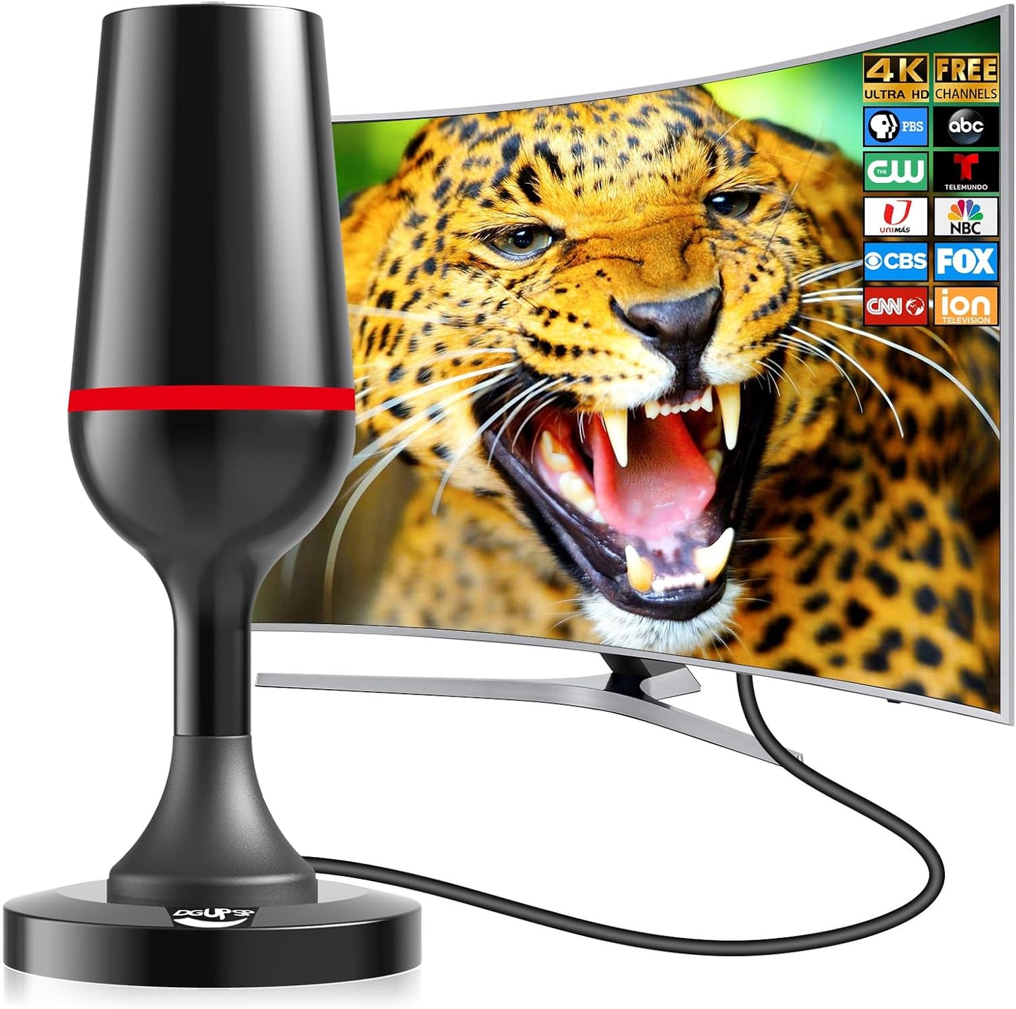 360 Reception Indoor HDTV Antenna - Supports 1080P/4K!