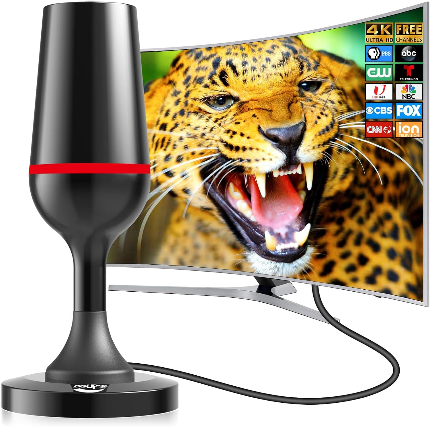 360 Reception Indoor HDTV Antenna - Supports 1080P/4K!