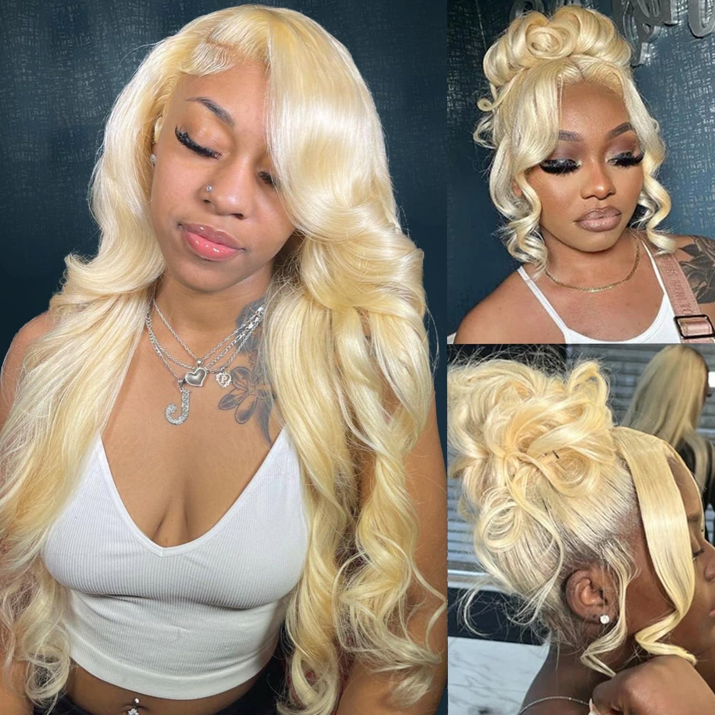 360 Body Wave 613 Lace Front Wig Human Hair for All Occasions