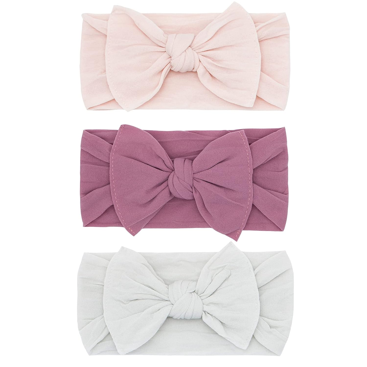 Baby Bling Bows - Classic Knot Nylon Headbands for Girls
