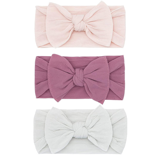 Baby Bling Bows - Classic Knot Nylon Headbands for Girls