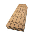 WVH Oak Art Deco Geometric Wood Veneer Acoustic Panels 4 Pack