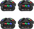 4-Pack Spider Moving Head Lights - Customizable RGB DJ Stage Lighting