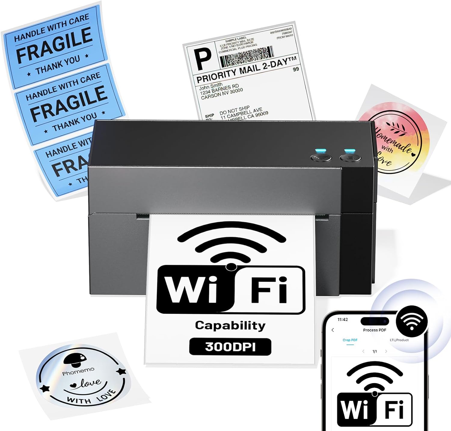 Phomemo Wireless Label Printer: Effortless Shipping