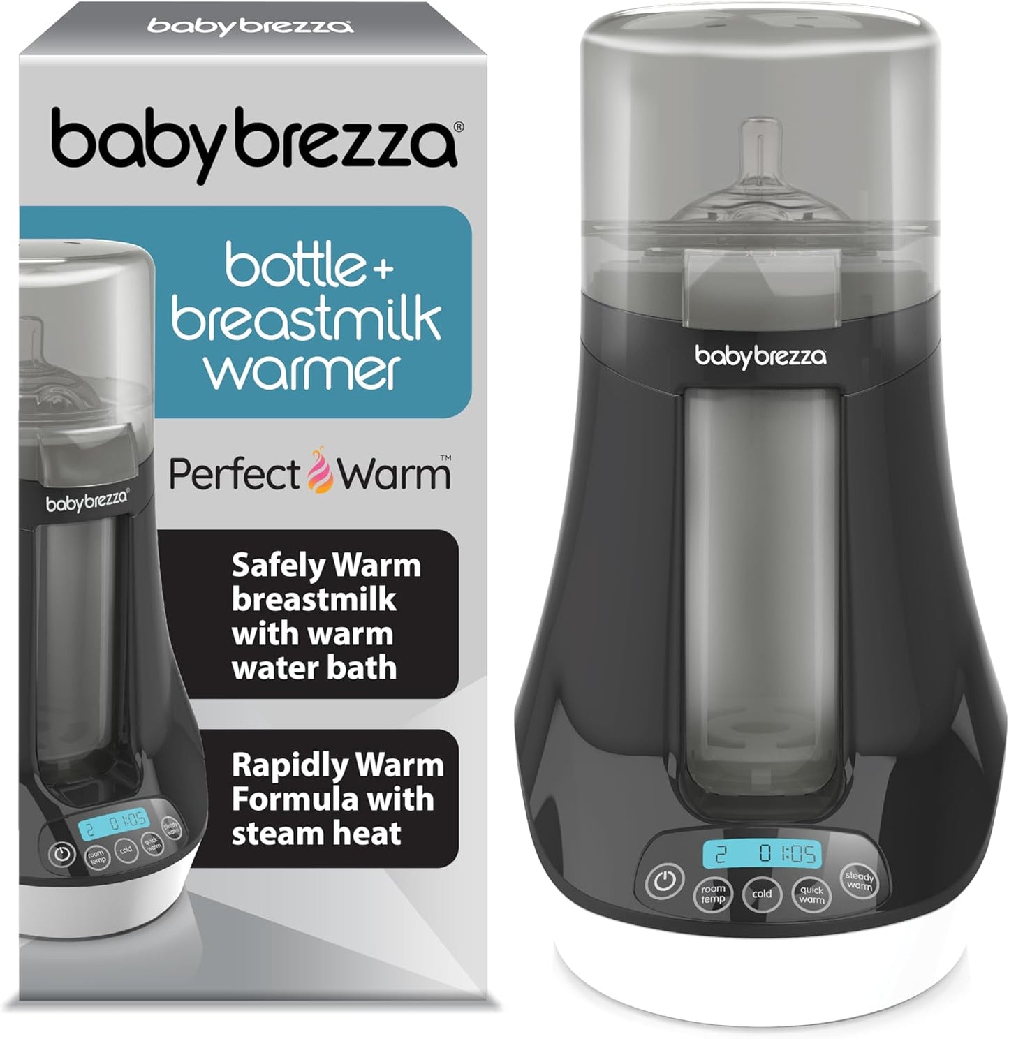 Baby Brezza Electric Bottle Warmer - Customize Heat for Baby's Needs
