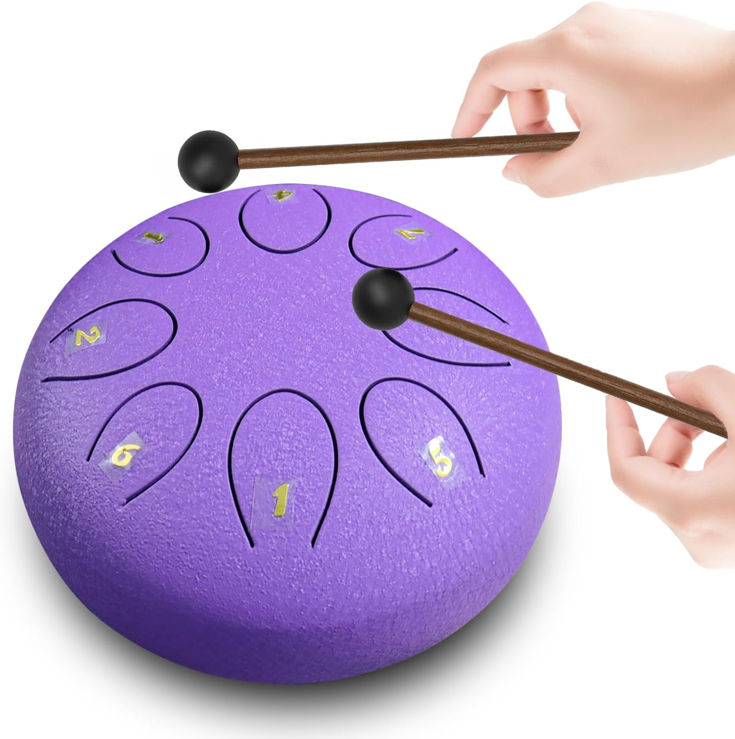 REGIS Steel Tongue Drum 6 inch 8 Notes for Outdoor Relaxation