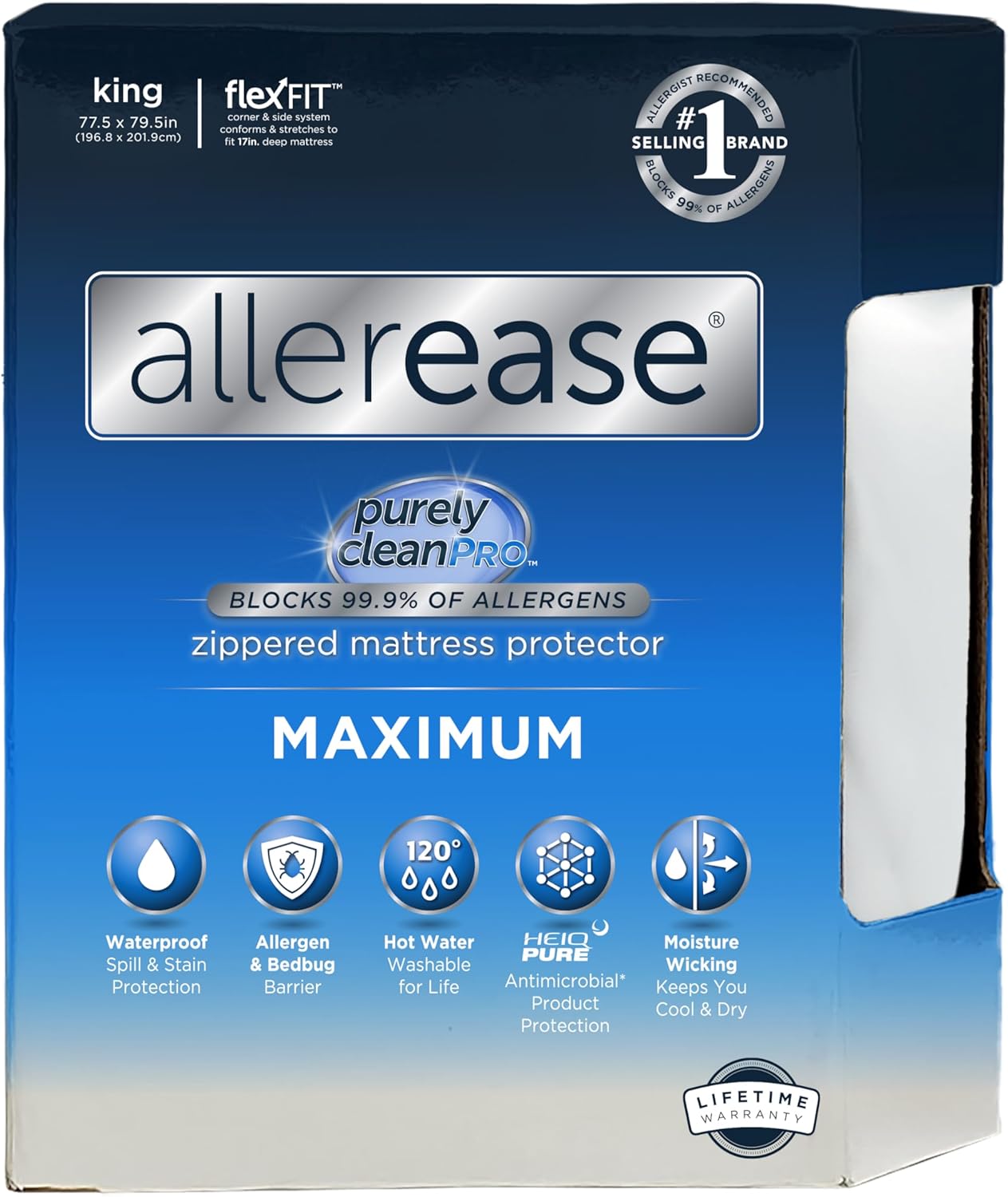 AllerEase Waterproof Mattress Protector for Maximum Allergy Relief