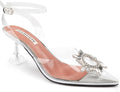 Zzheels Women's High Heel Crystal Slingback Pumps - Elegant Party is