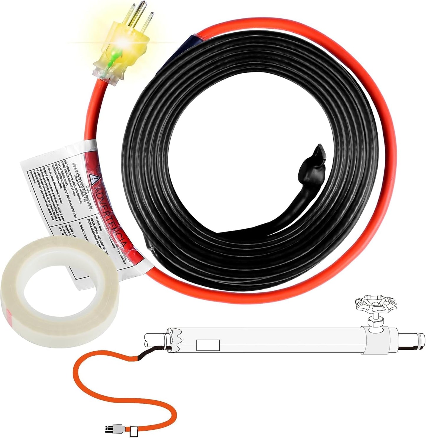 Zhukeshi Heat Tape - Reliable Pipe Freeze Prevention