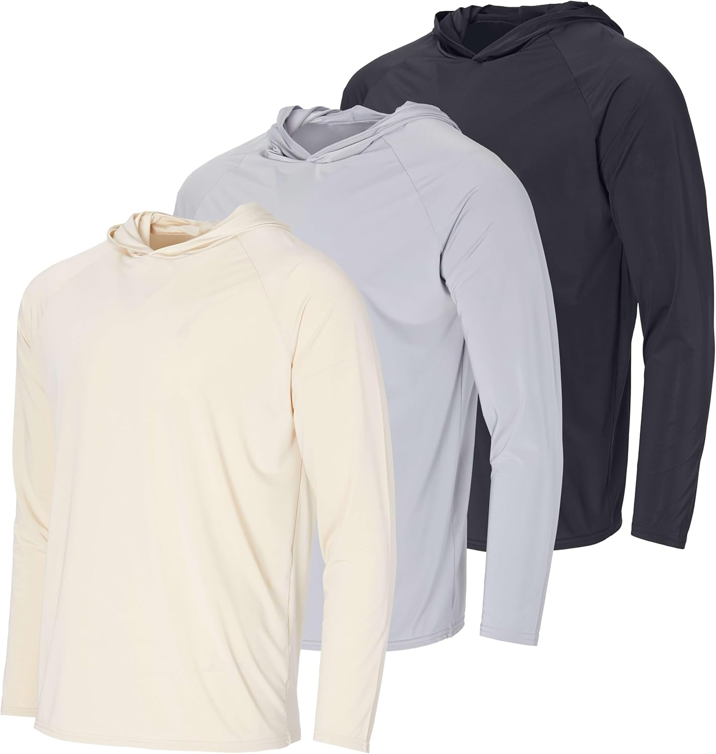 Men's UPF 50+ Sun Protection Lightweight Long Sleeve Hoodie