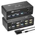 KVM Switch 2 Monitors 2 Computers HDMI KVM Switches 8K@60Hz - Dual