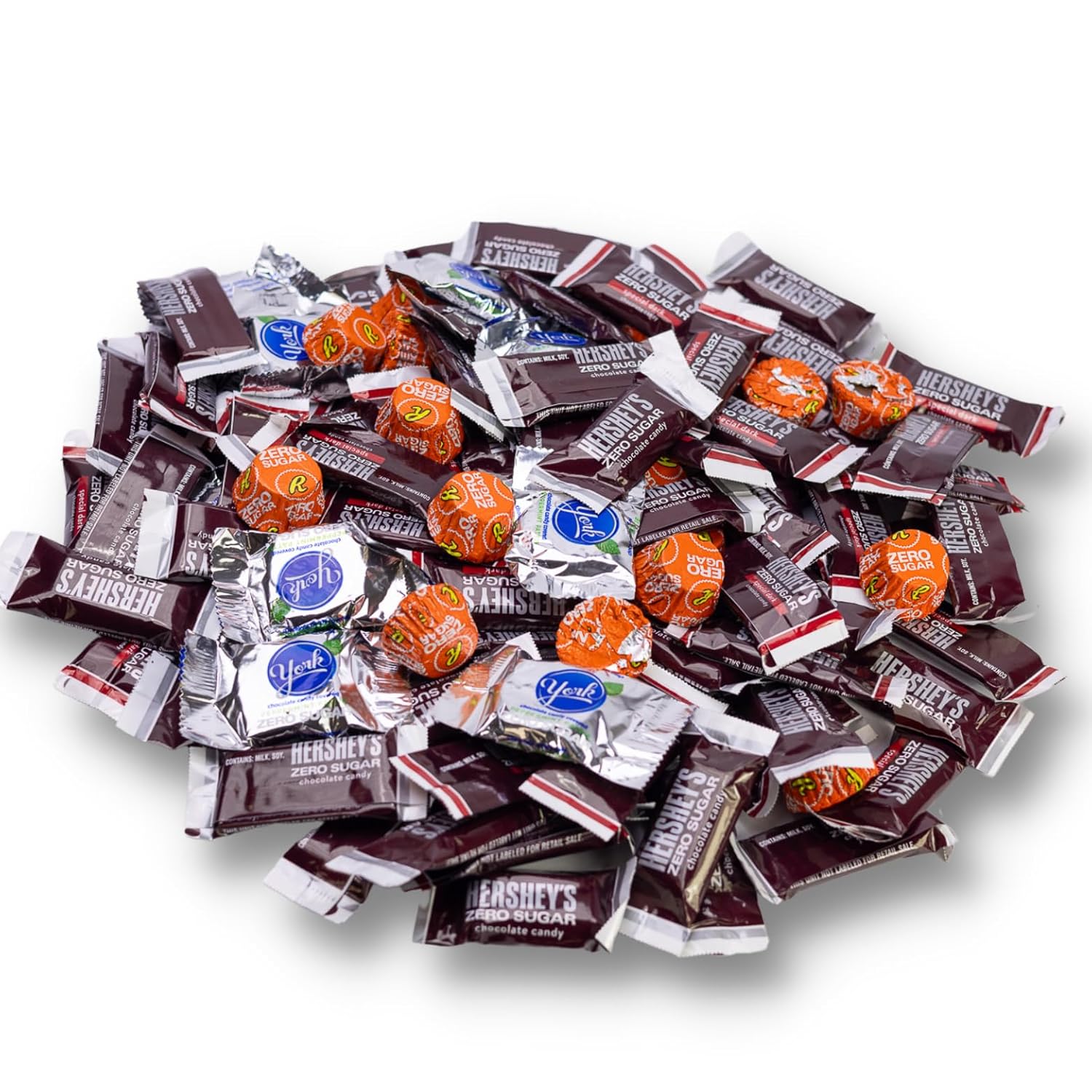 Hershey Zero Sugar Chocolate Assorted Bulk Candy 4 Pound Bag