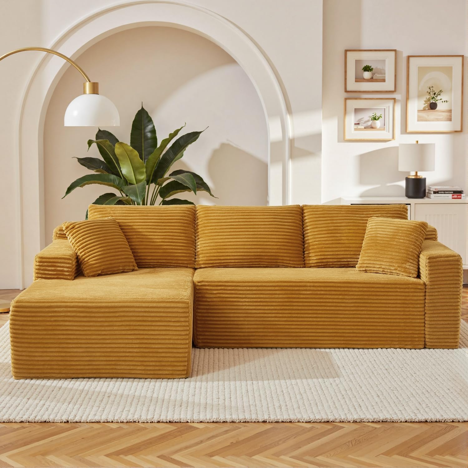 105 Inch Modular Sectional Sofa for Modern Living Spaces