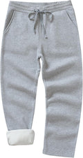 Women's Petite Fleece Sweatpants with Sherpa Lining - Petite Fit