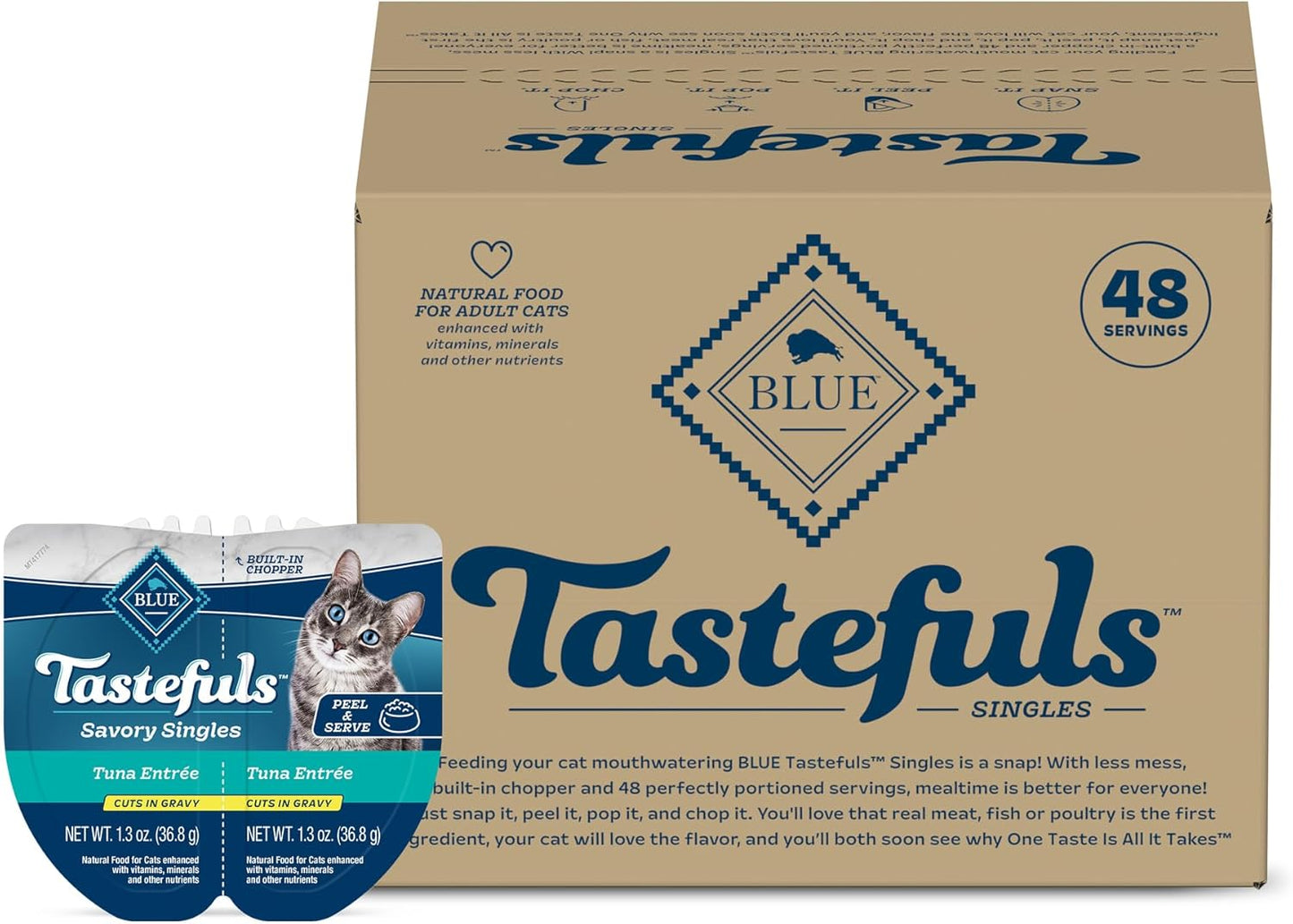 Blue Buffalo Tastefuls Savory Singles Tuna Entree Wet Cat Food