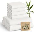 BAMPURE Luxury Series 6 Pc King Sheet Set - Cooling, Deep Pocket