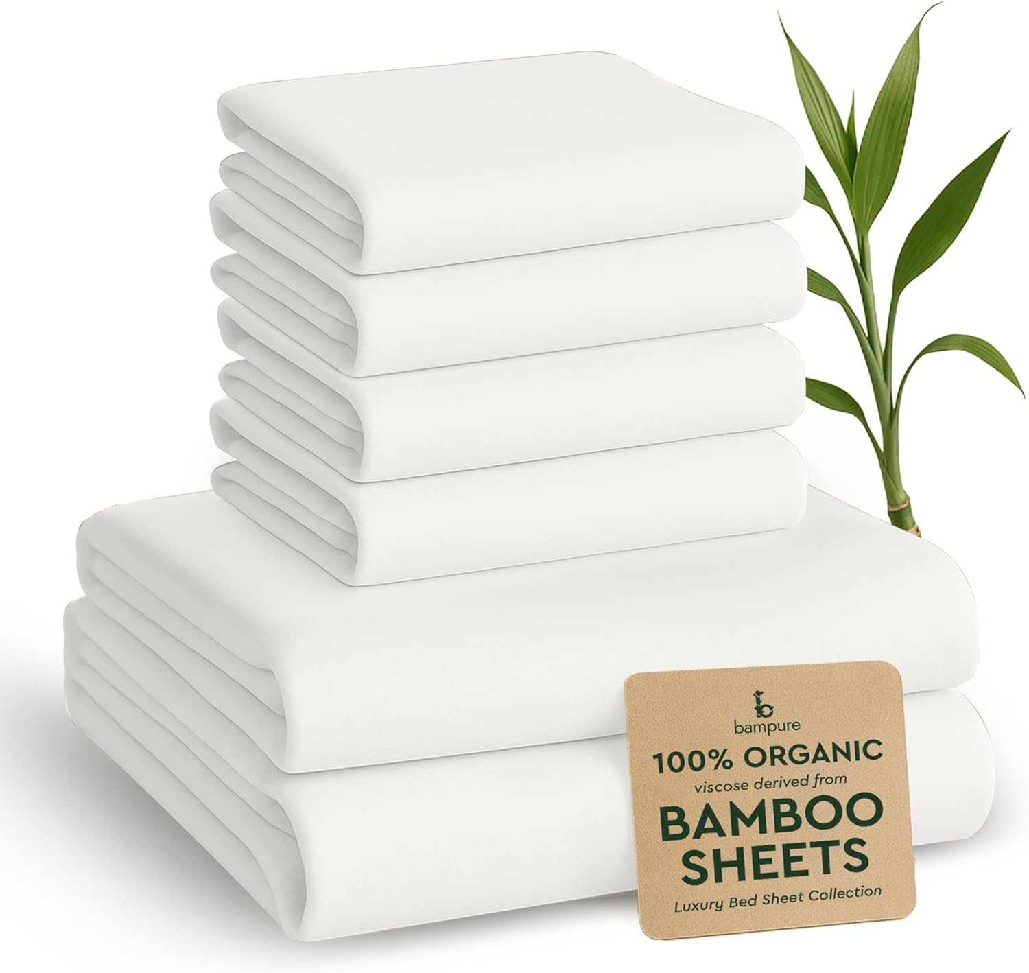 BAMPURE Luxury Series King Sheet Set - Soft Bamboo Sheets
