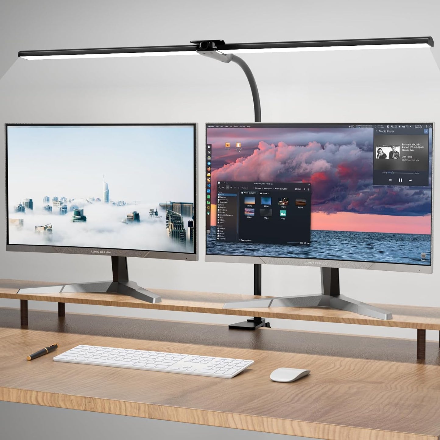 Dimmable Desk Lamp for Office Home with Gooseneck Design