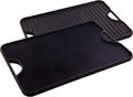 Victoria 20-by-14-in Rectangular Cast Iron Griddle - Reversible
