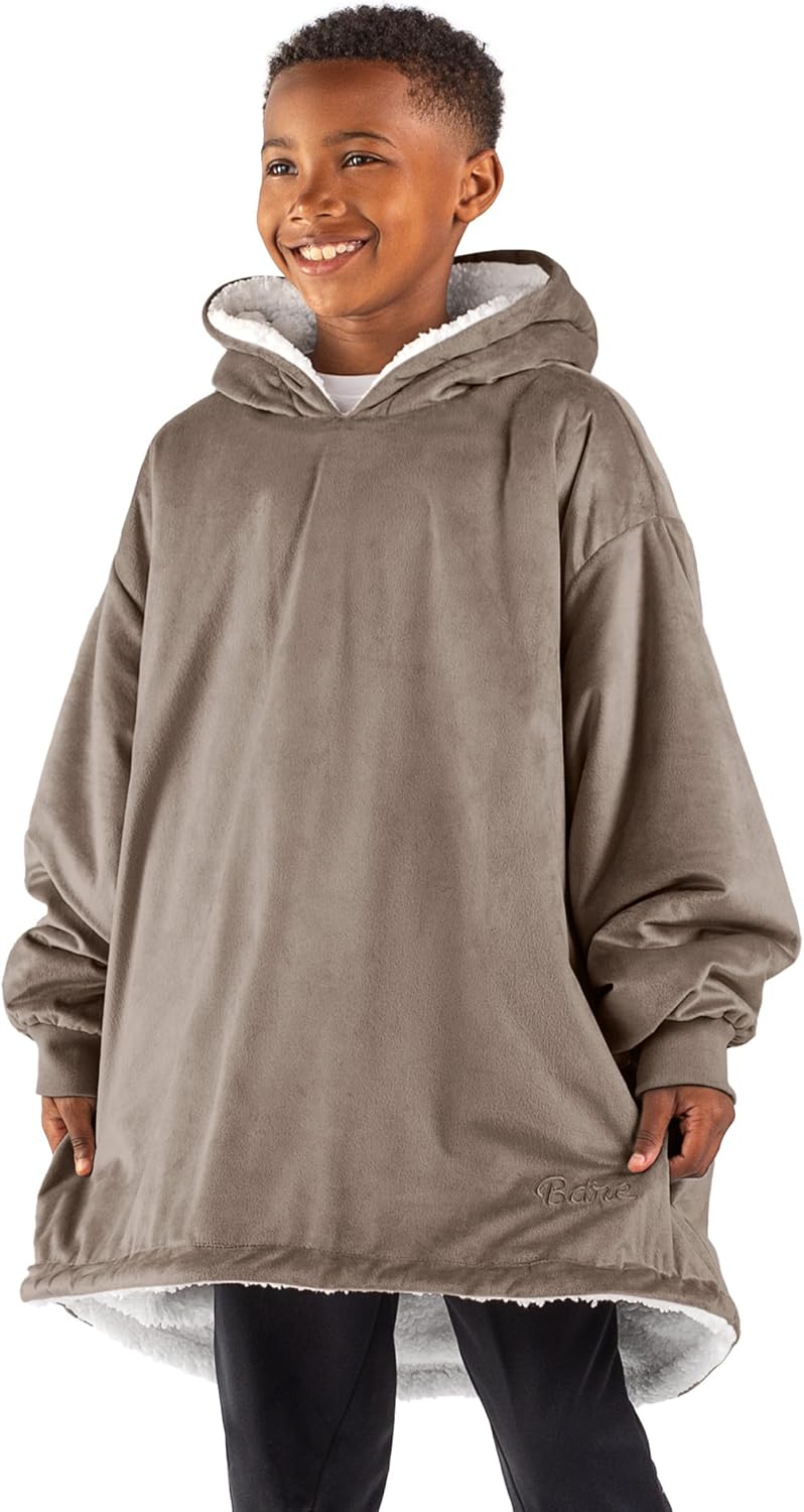 Bare Home Wearable Blanket Hoodie - Cozy Oversized Comfort