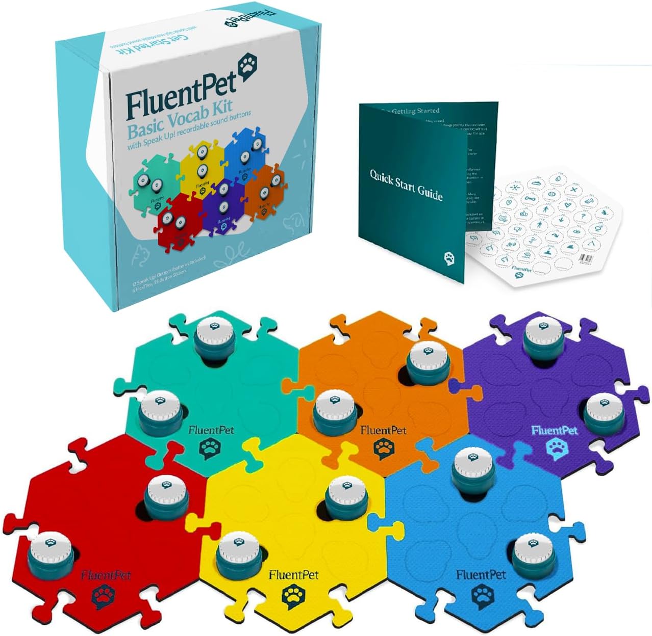 FluentPet Speak Up! Key Vocab Kit for Dog & Cat Training