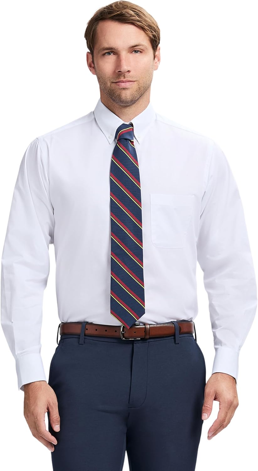 IZOD Men's Dress Shirt: Wrinkle Free & Stretch Comfort