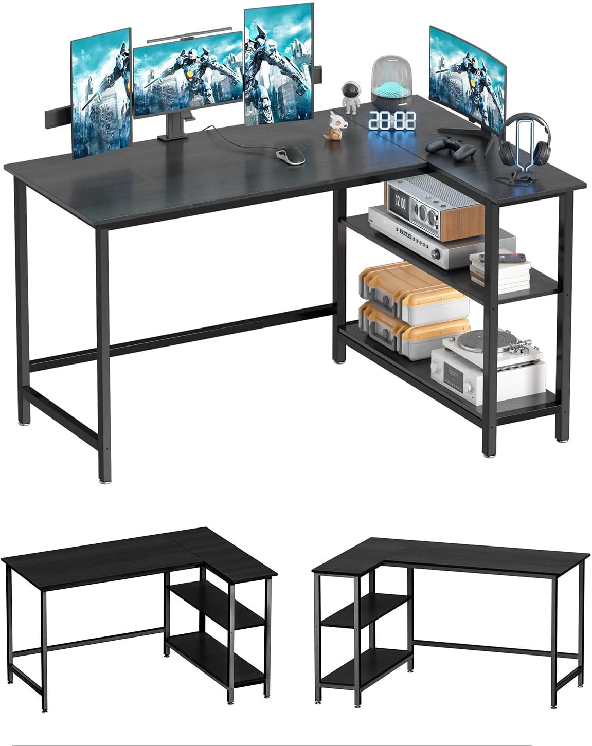L Shaped Computer Desk for Home Office and Gaming Needs