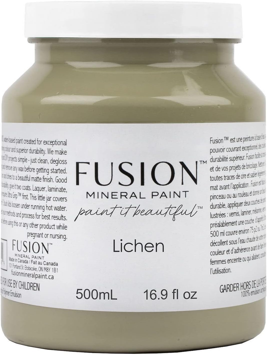 Fusion Mineral Paint 500 ml Lichen - All In One Easy Application