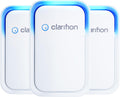 Clarifion Air Ionizers for Home (3 Pack) - Compact Filterless