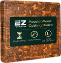 Acacia Large Wood Cutting Board with Juice Groove and Handles