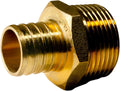 1 in PEX B x 1 in Male NPT Adapter - Durable Full Port Fitting